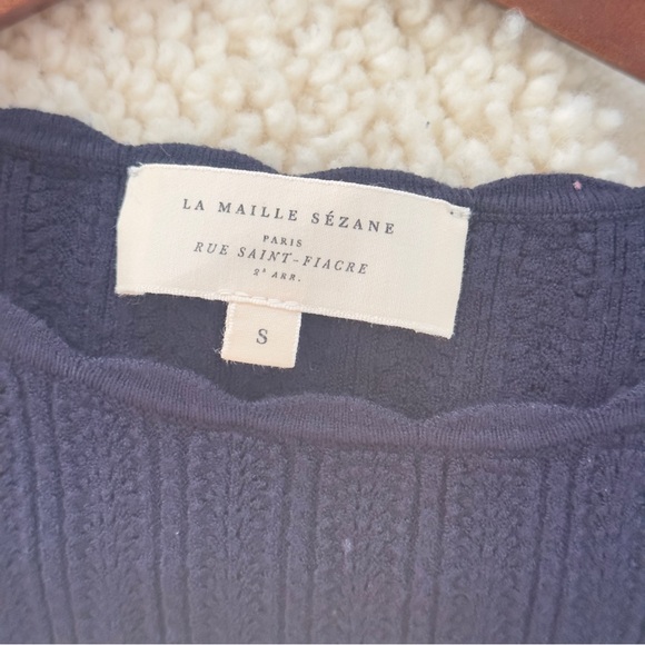Sezane Nathan Knit Top Sz S - Picture 8 of 8